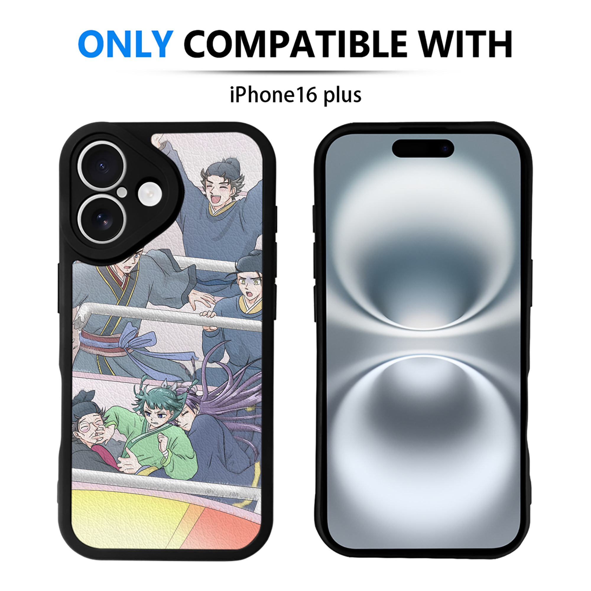 （画像用） 薬屋のひとりごと The Apothecary Diaries 【iPhone 16シリーズ対応】シリコンスマホケース（レザー調） 材質：シリコン